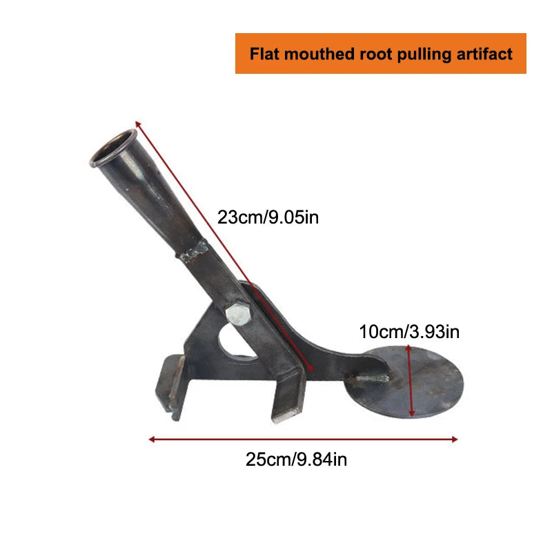 【E】Heavy-Duty Root Remover Garden Tool Designed For Efficient Manual Plant Root Removal Of Corn Stalks And Soybean Root