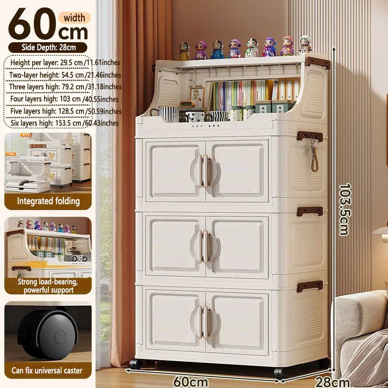Foldable multi-tier snack and toy storage rack — view 23 of 24