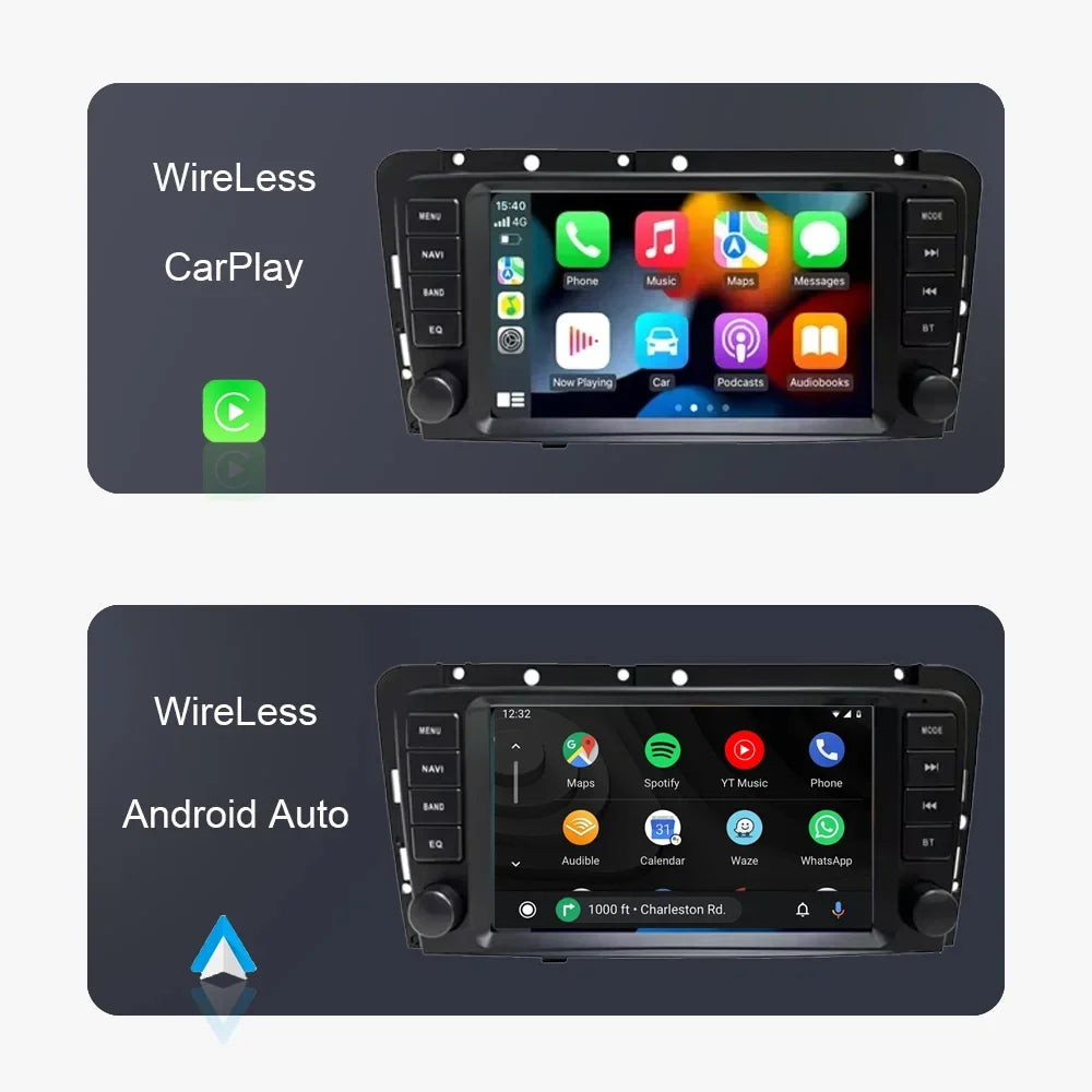 8" Car Stereo with Apple CarPlay & Android Auto, Compatible with Volvo XC70 V70 S60 S40 & V40