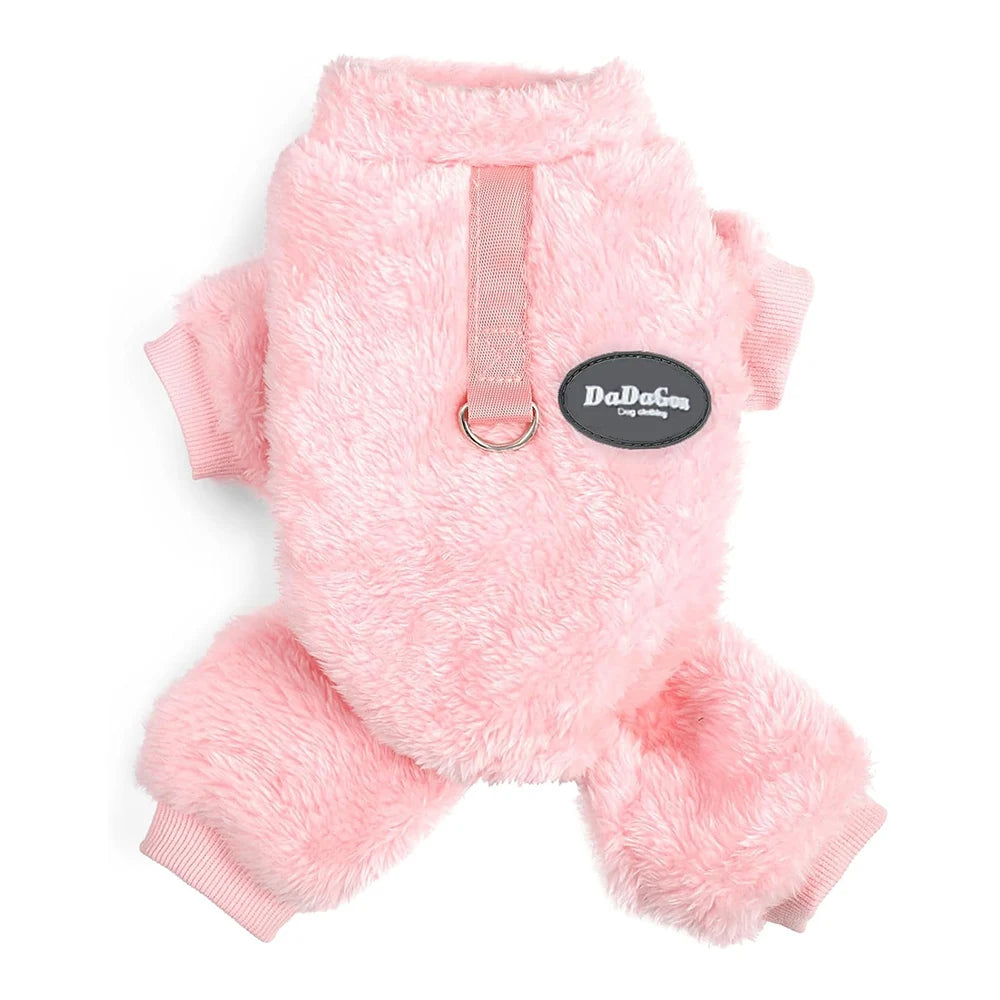 Fleece Dog Pajamas - Warm Winter Outfit for Small Dogs - photo 8