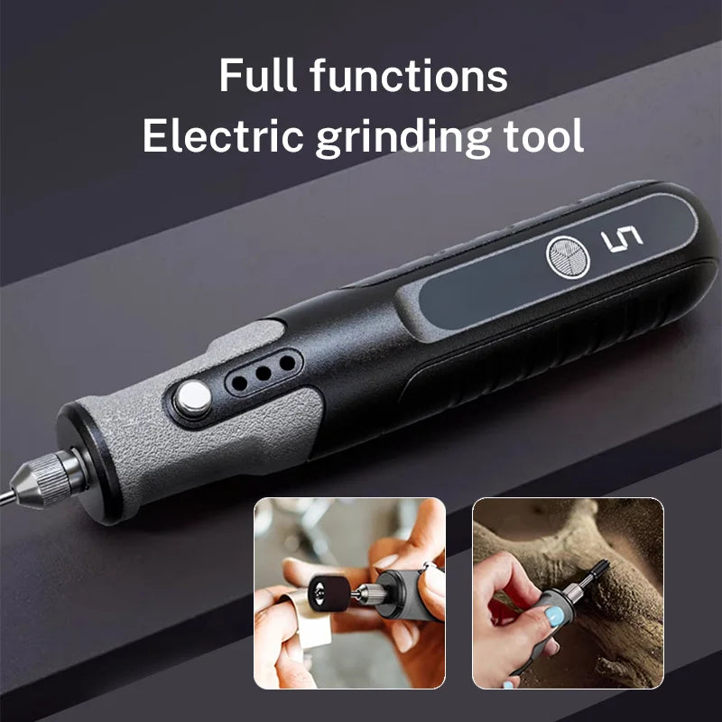 Zten Mini Handheld Rotary Tool Combo for Polishing and Carving, Electric Engraving Kit for Jewelry Making and DIY Projects