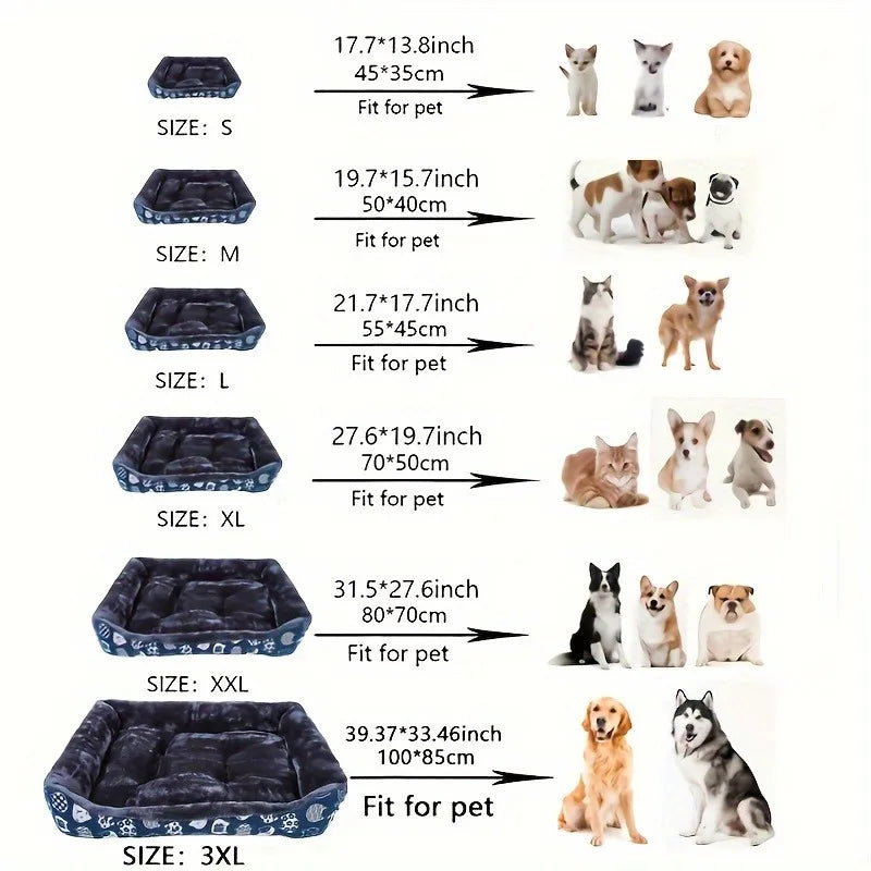 Dog Bed Home Pet Winter Large Supplies Sofa Accessories for Small Dogs Goods Animals Big Accessoires Medium Mat