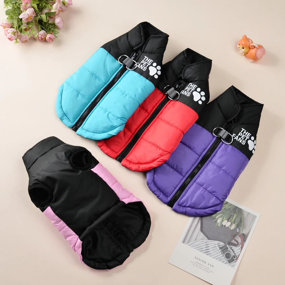 Pet Dog Jacket Autumn Winter Clothes For Small Medium Dogs Cat Waterproof Warm Chihuahua French Bulldog Vest Coat Puppy Costume