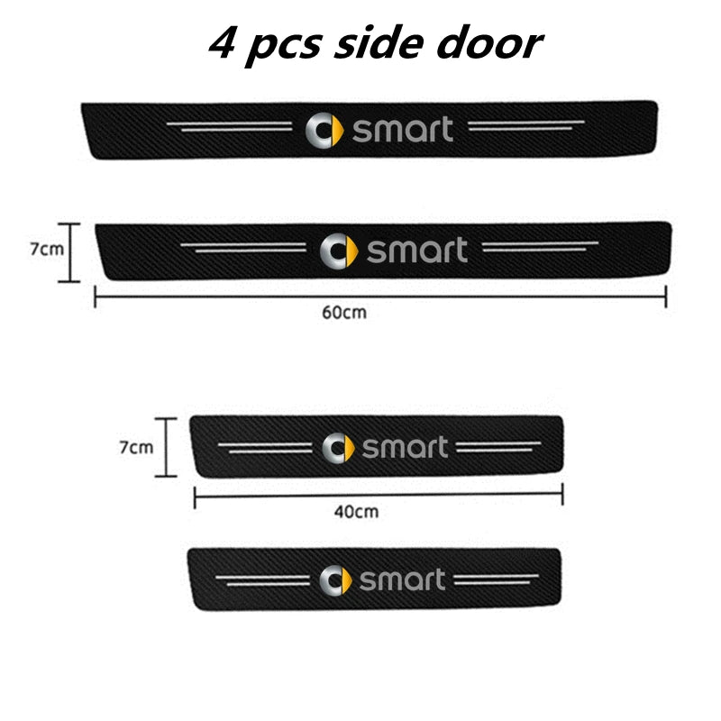 Carbon Fiber Door Threshold Protective Strip – Compatible with Smart Fortwo 450 451 453 & Forfour