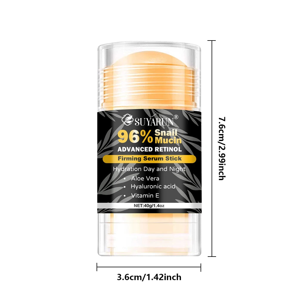 SUYARUN 96% Snail Mucin & Retinol Anti-Aging Cream Stick – Firming Neck, Face & Feet | 40g