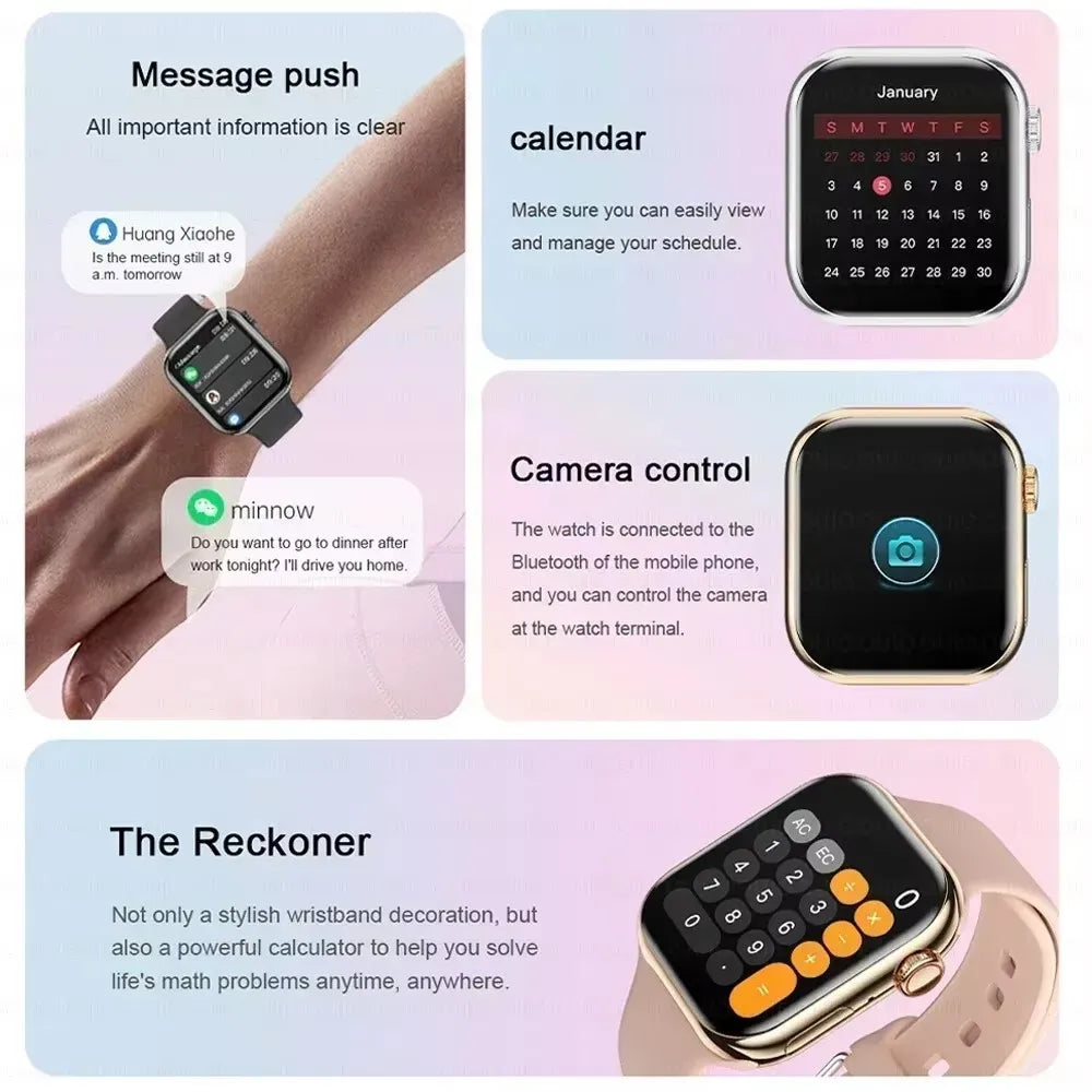Smart Watch Series 10 – 1.9" OLED HD Screen, GPS, NFC, BT Calling, Wireless Charging, IP68 | iOS & Android | Multiple Strap Options
