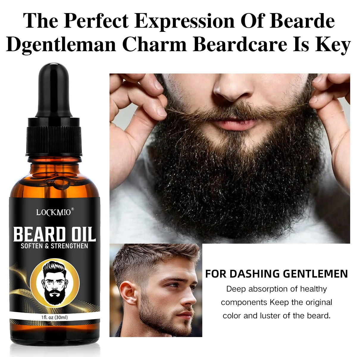 LOCKMIO Beard Growth Oil & Balm Set — Moisturizing Beard Care