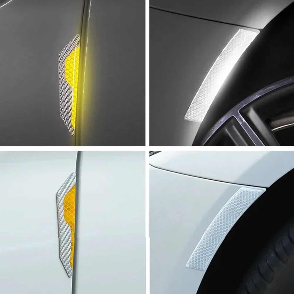 Reflective Car Door Sticker Safety Opening Warning Reflector Tape Decal Auto Car Accessories Exterior Interior Reflector Sticker