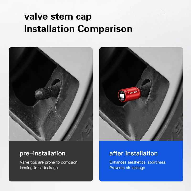 4Pcs Car Tire Valve Caps Metal Dust Proof Cap For Toyota Crown Scion Vellfire Hilux Aygo Yaris Ractis Corolla Caldina Auris Rav4