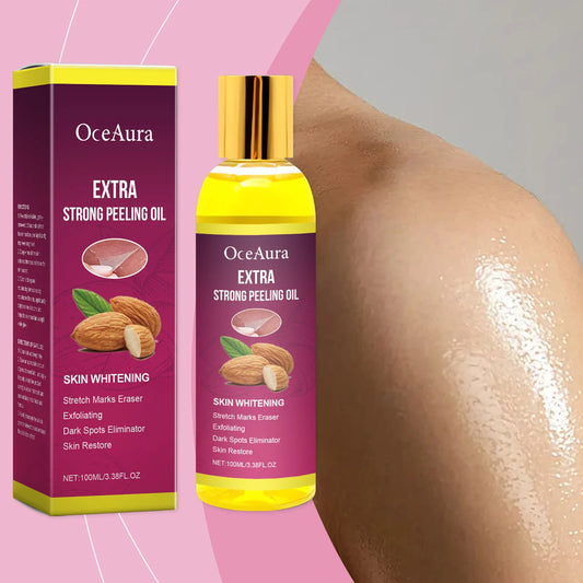 Body Exfoliating Oil, Cleansing & Nourishing Dry Skin Care, Polishing Treatment for Glowing Skin