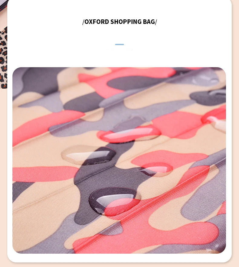 New Foldable Storage Bag Portable Travel Camouflage Handbags Large Capacity With Handle Japen Shopping Bag