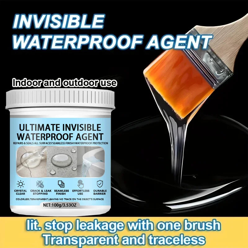 Clear Waterproof Sealant Coating, Invisible Leak Repair