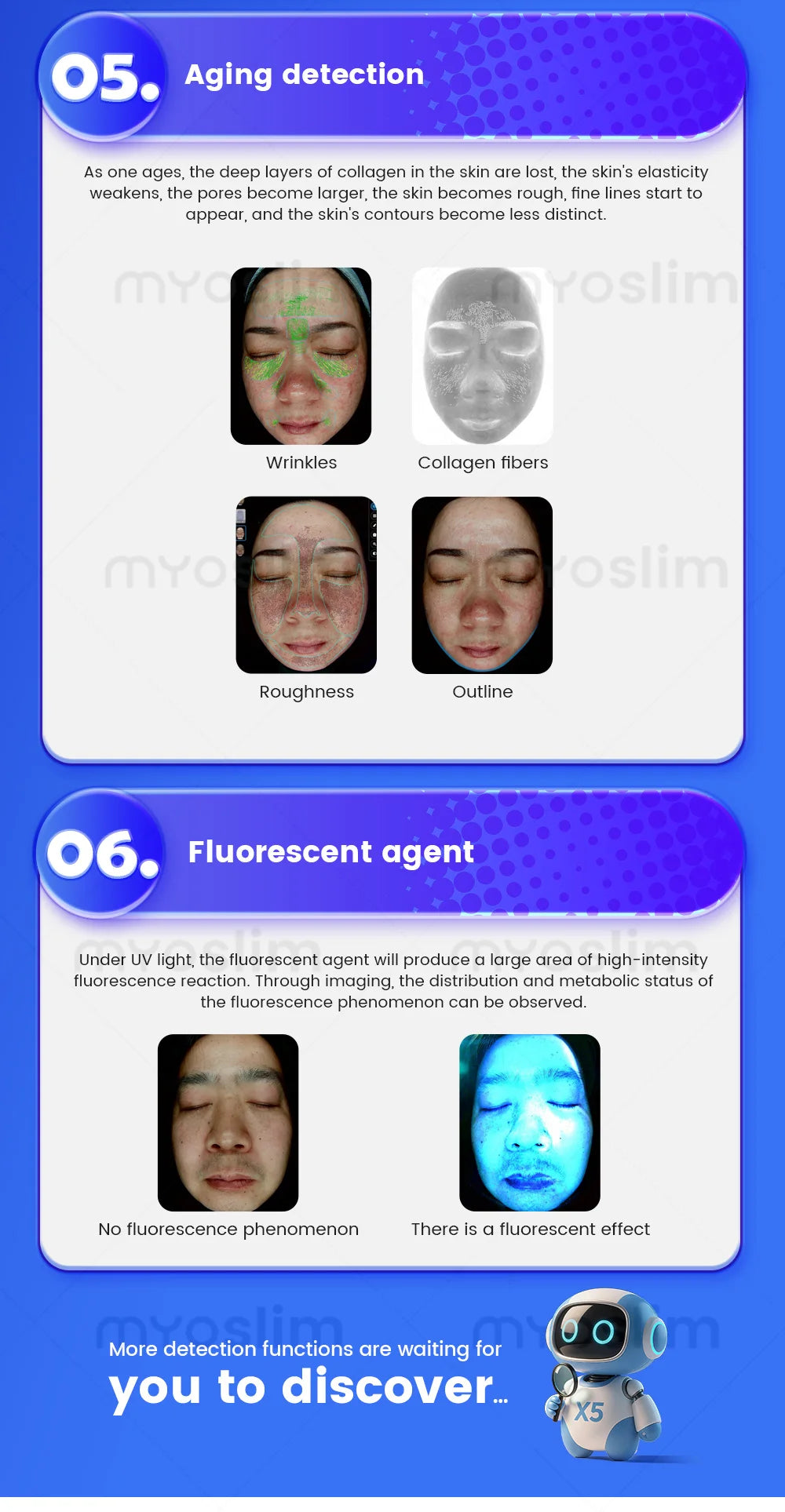 21.5 Inch 3D Facial Skin Analyzer Machine AI 8 Light Spectrum Skin Care Scanner for Business Hair Analysis Beauty Care