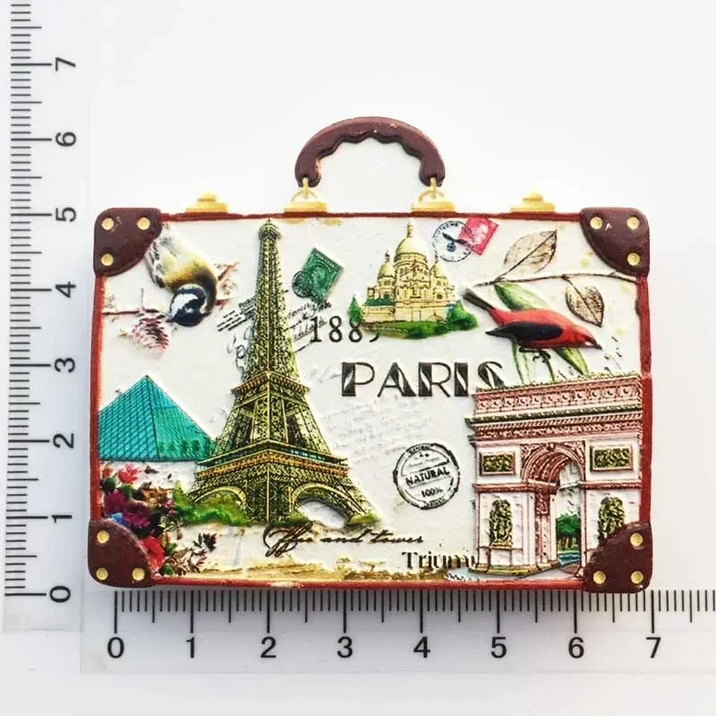 France  Paris Fridge Magnet Souvenir Carcassonne Cannes Imanes Para Riviera Arch of Triumph NICE Magnetic Stickers Home Decor