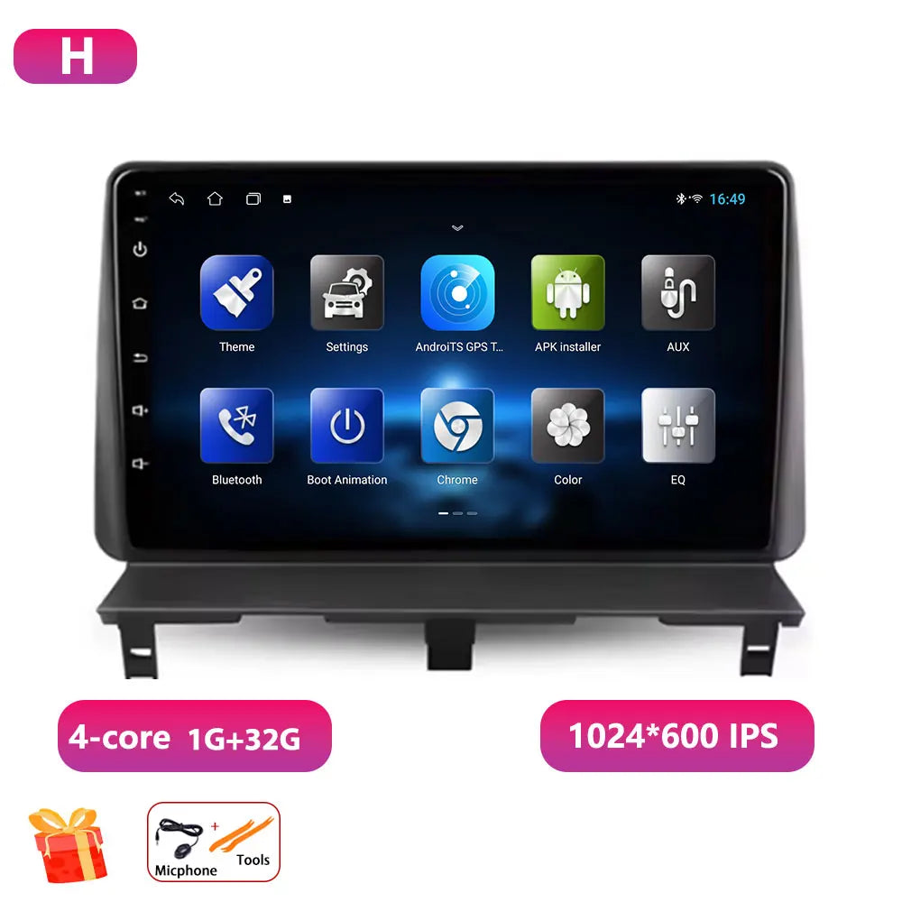 Car Stereo with Apple CarPlay & Android Auto, Compatible with Peugeot Partner 1 (2002-2008)