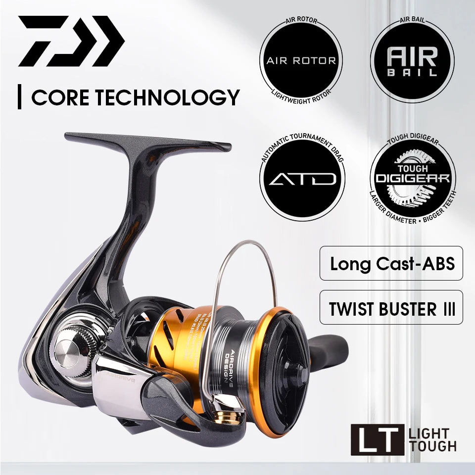 2024 DAIWA Fishing Spinning Reel REVROS CS LT 1000-6000 Fishing Reels 5KG/10KG/12KG Power 5.3:1/6.2:1 Seawater Spinning Reels