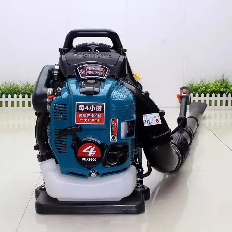 High-Power 4-Stroke 75.6cc Gas Leaf Blower for Large Yards