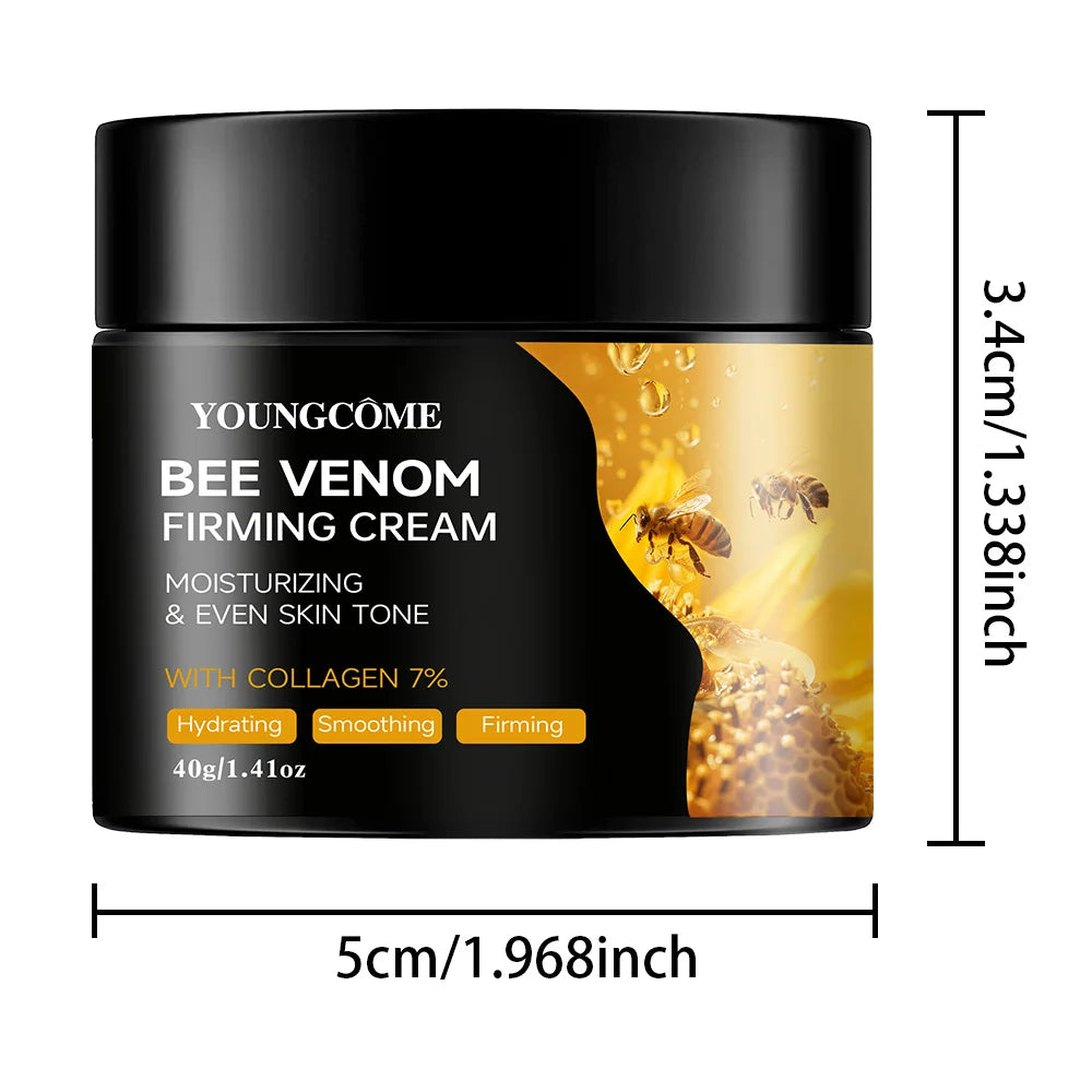 YOUNGCOME Bee Venom & Collagen Face & Neck Cream – Firming, Anti-Aging, Whitening & Deep Hydration | CPNP Certified | 40g & 70g