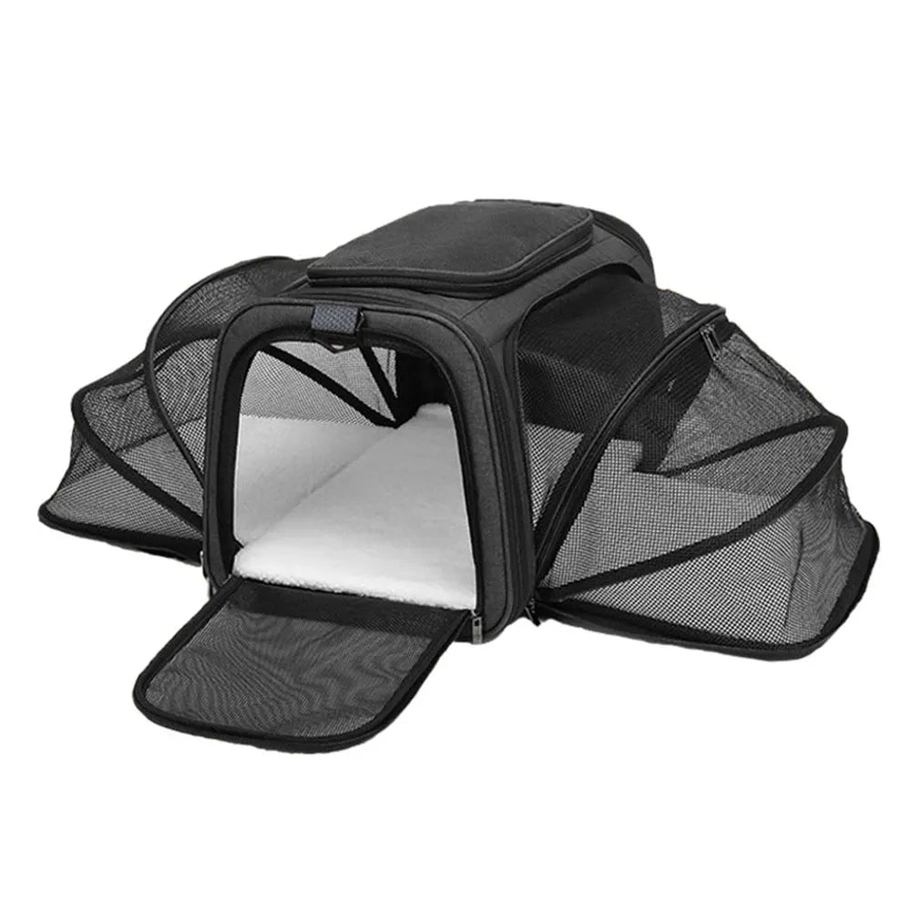 Foldable Pet Carrier Bag - Safety Zip Travel Carrier