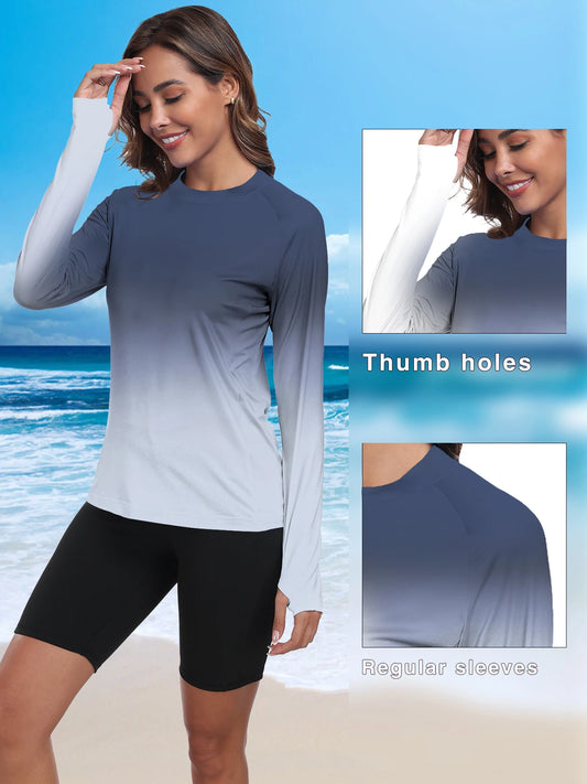 Women's UPF 50+ Sun Shirt – Long Sleeve UV Rash Guard