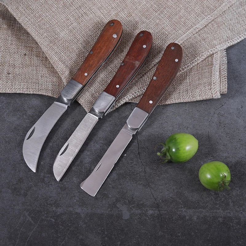 Folding Grafting Scissors Gardening Tool Stainless Steel Grafting Knife Hand Tool Outdoor Multi-functional Cutting Trim Supplies