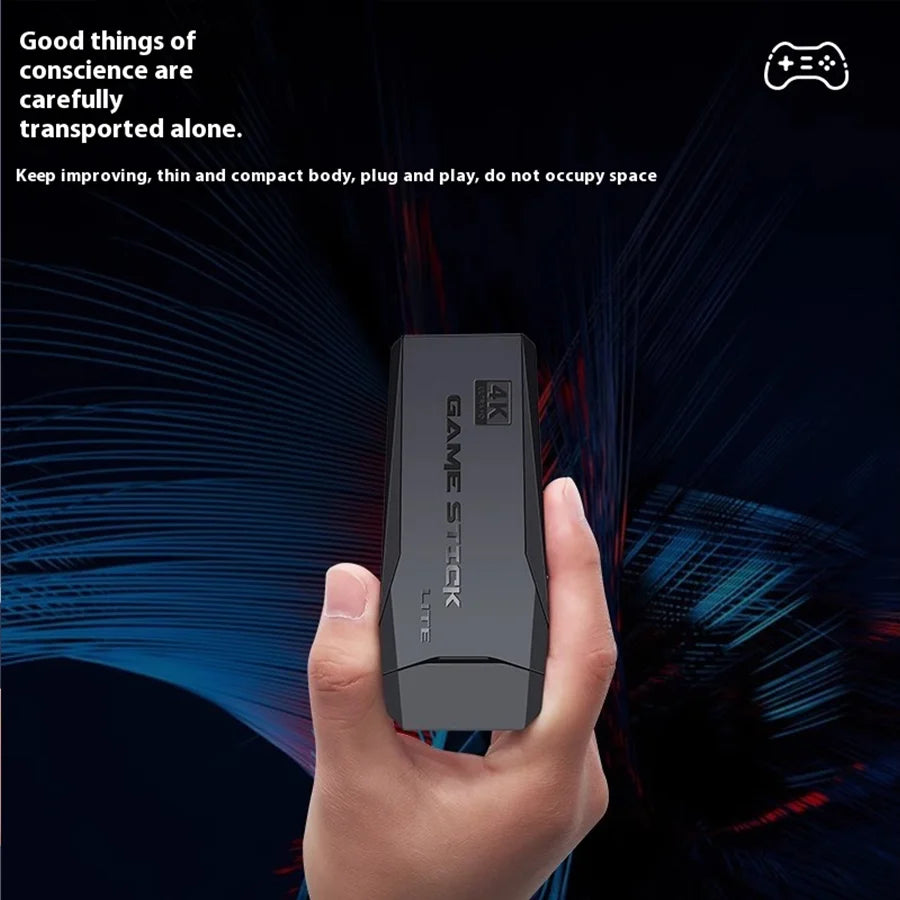 Basix 4K Retro Gaming Stick – 20,000+ Games, 64GB, 2.4G Dual Wireless Controllers | Thanksgiving Gift