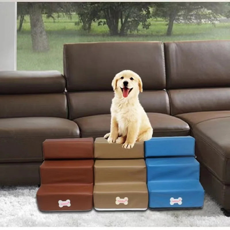 Hot Dog House-Style 3-Step Pet Stairs - Anti-Slip – photo 6