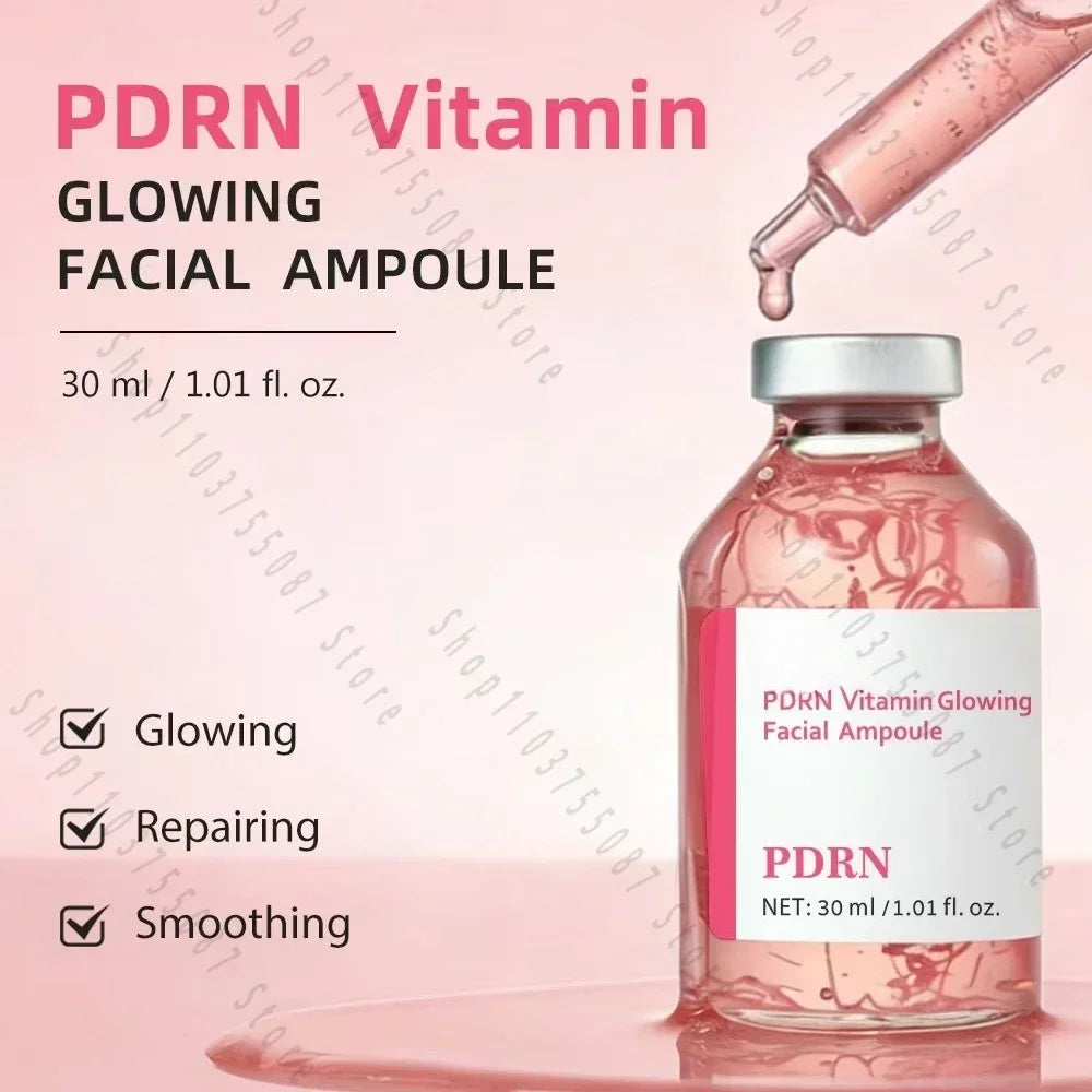 HF703 30ml Soothing Facial Ampoule Serum, Vitamin Hydrating Anti-Wrinkle Essence Restore Elasticity for Dry Aging Skin