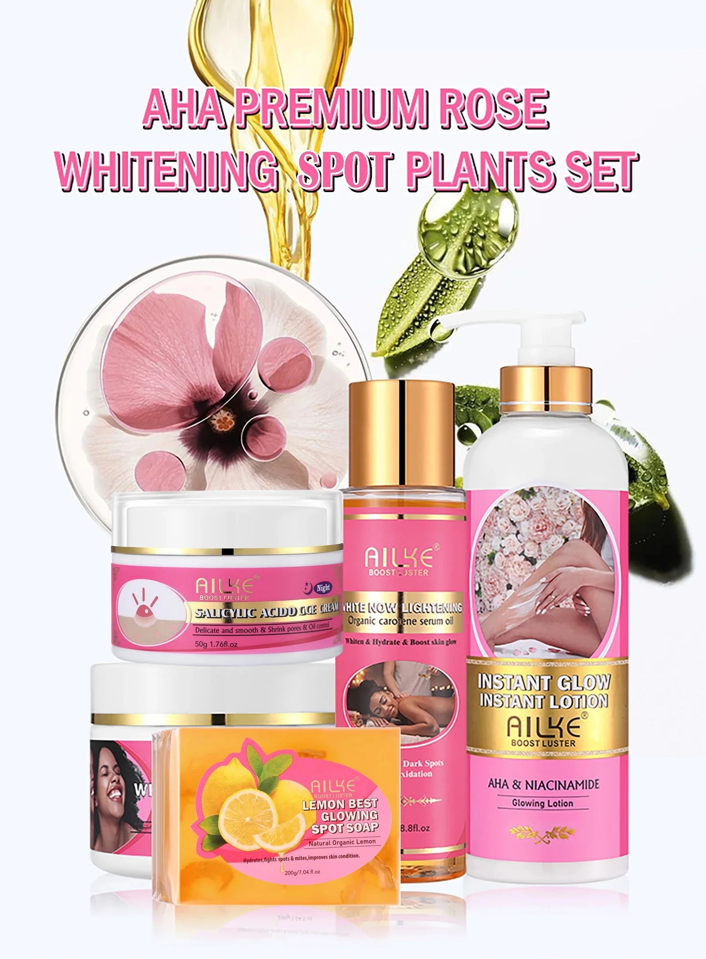 AILKE Women Skin Glowing Body Lotion, Moisturizing, Brightening, Nourishing, Smoothing Skin Cream, With Niacinamide