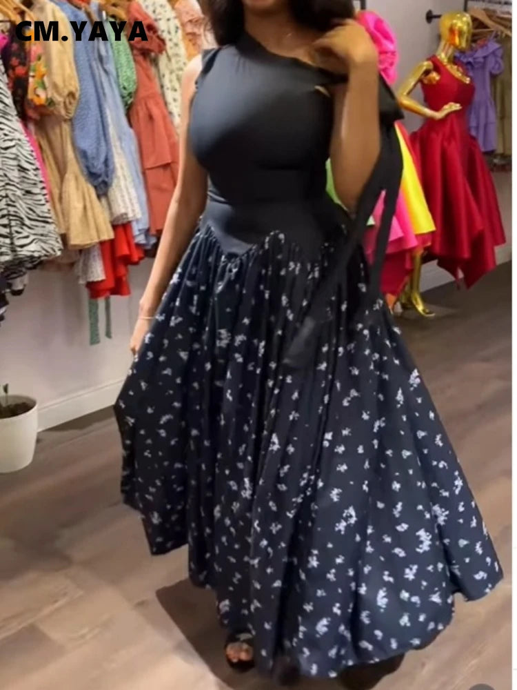 Elegant Floral Off Shoulder Maxi Dress for Women