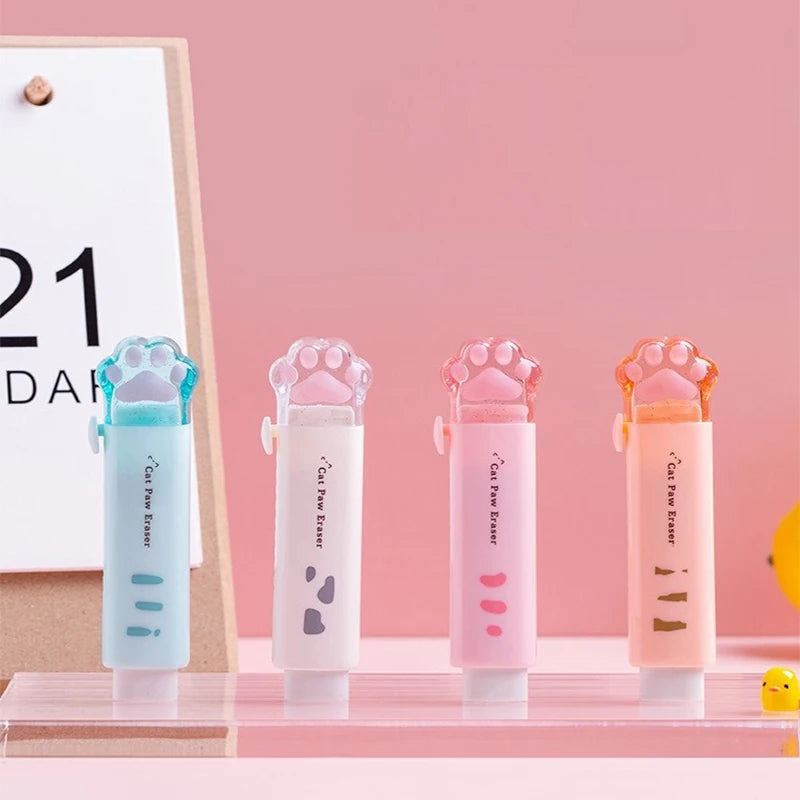 Cute 4PCS Kids Animal Erasers - Fun School Stationery