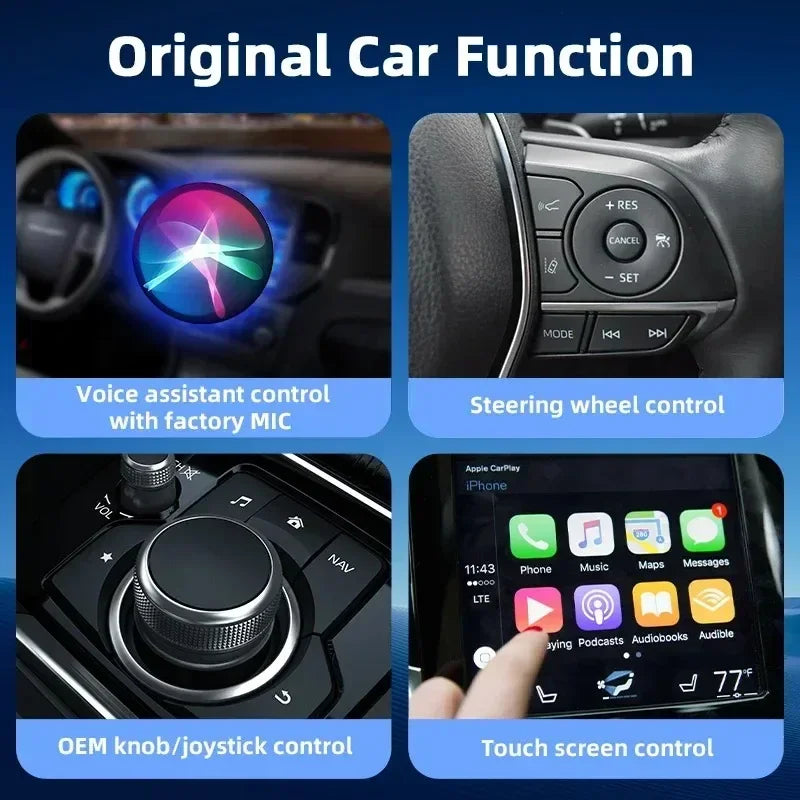 2-in-1 Wireless CarPlay & Android Auto Adapter — Smart WiFi Dongle for iPhone & Android