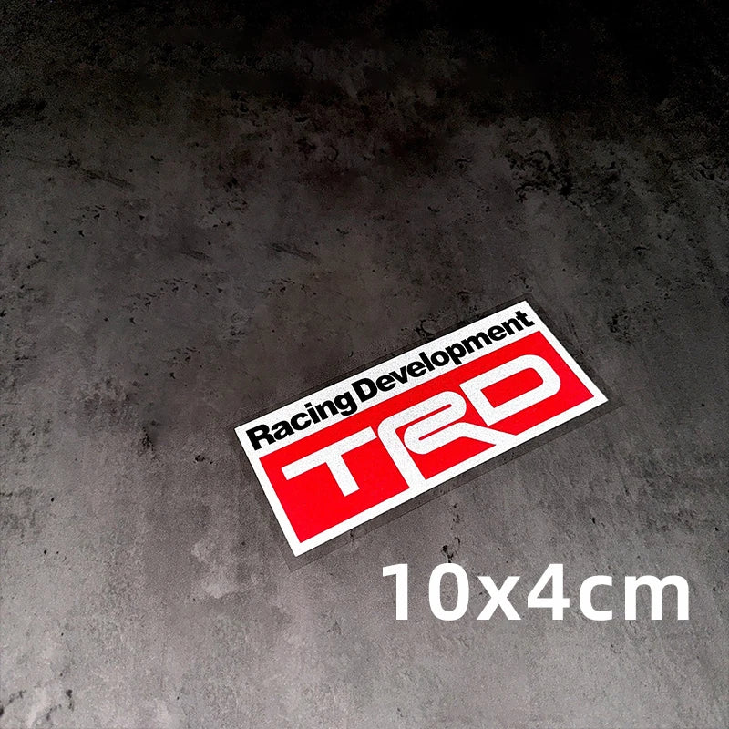 Suitable for Toyota TRD car reflective sticker body decoration sticker waterproof sunscreen scratches shielding sticker