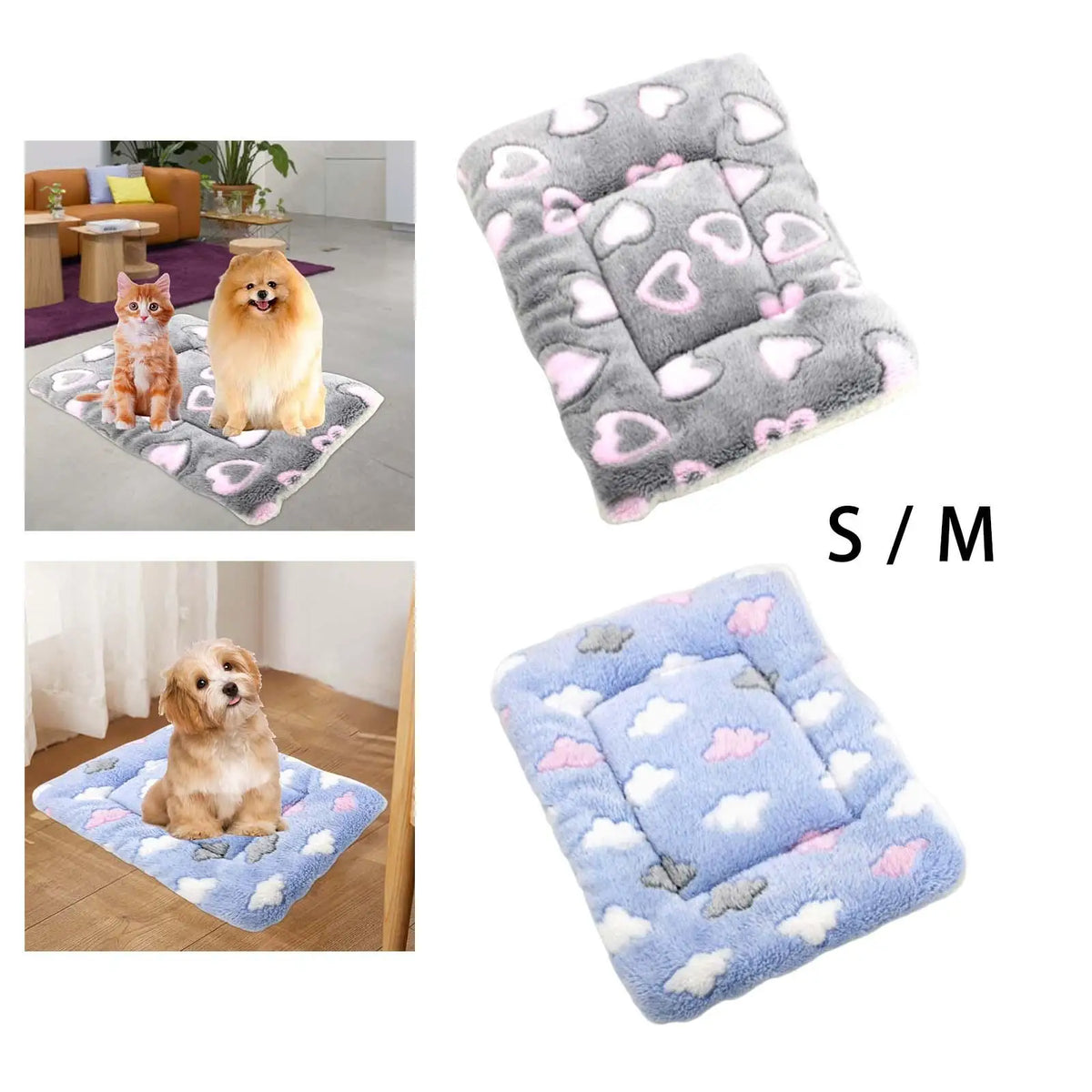 Heated Fleece Pet Bed Mat - Cat & Dog Blanket – photo 4