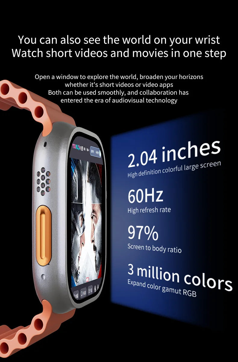 New Men Women's Smartwatch 2.29inch S10 Ultra Smart Watch With Rotary Camera GPS WIFI Google Play Store Touch ID 256GB Storage