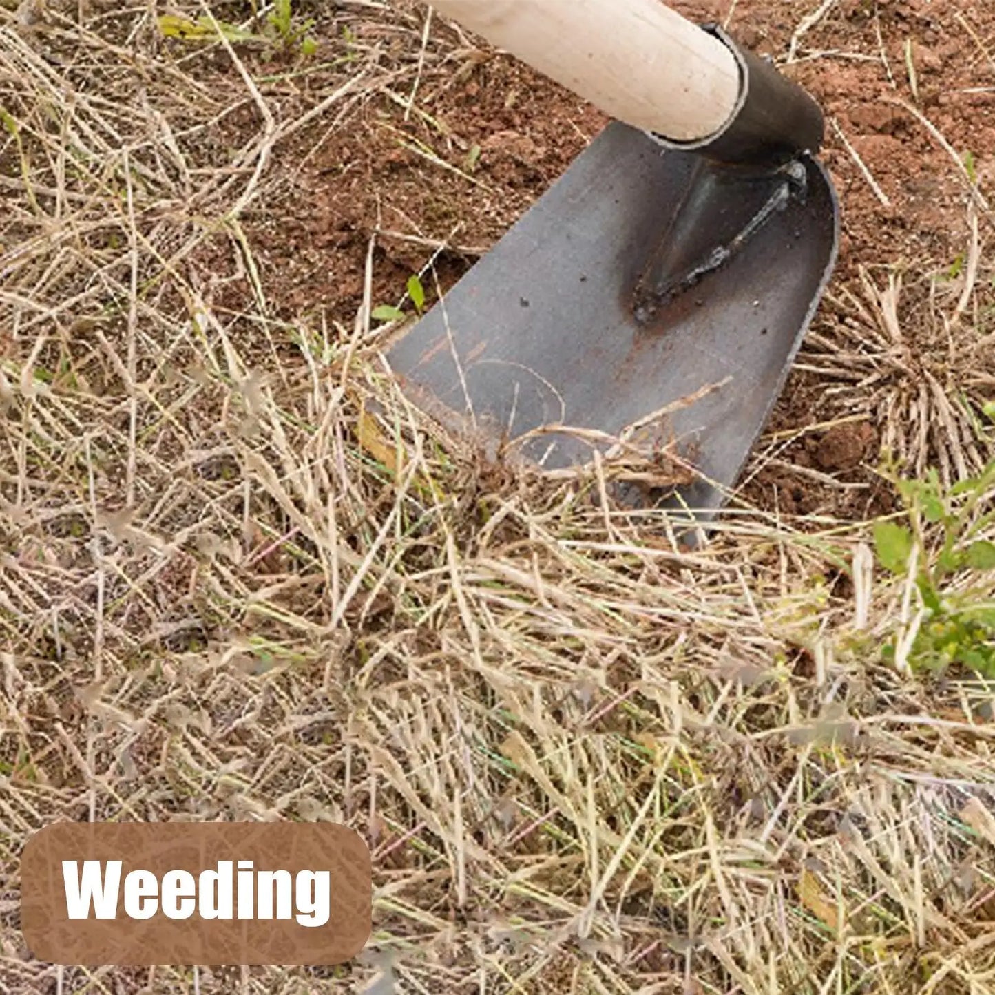 Heavy-Duty Manganese Steel Garden Hoe — Weeding & Cultivator Tool