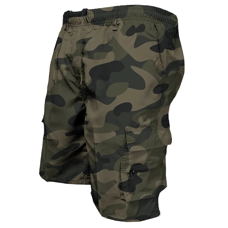 Men's Cargo Shorts – Casual Big Pocket Sports Slacks, Cargo Panel Trousers, Plus Size