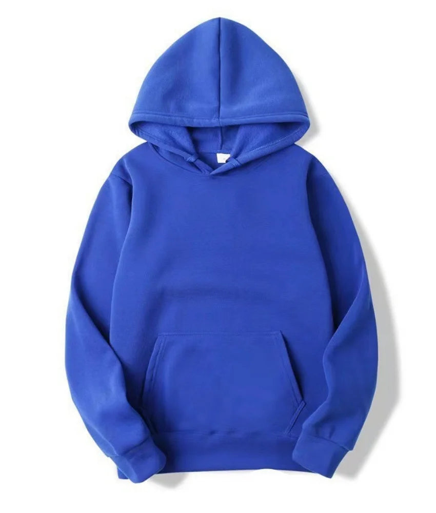 Plain fleece pullover hoodie - view 8