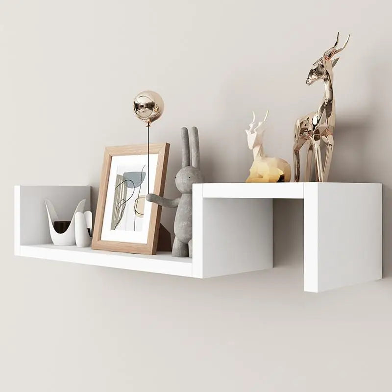 Wall-mounted Shelves For Living Room And Bedroom, Featuring Simple, Freely Combinable, And Creative Grid Designs