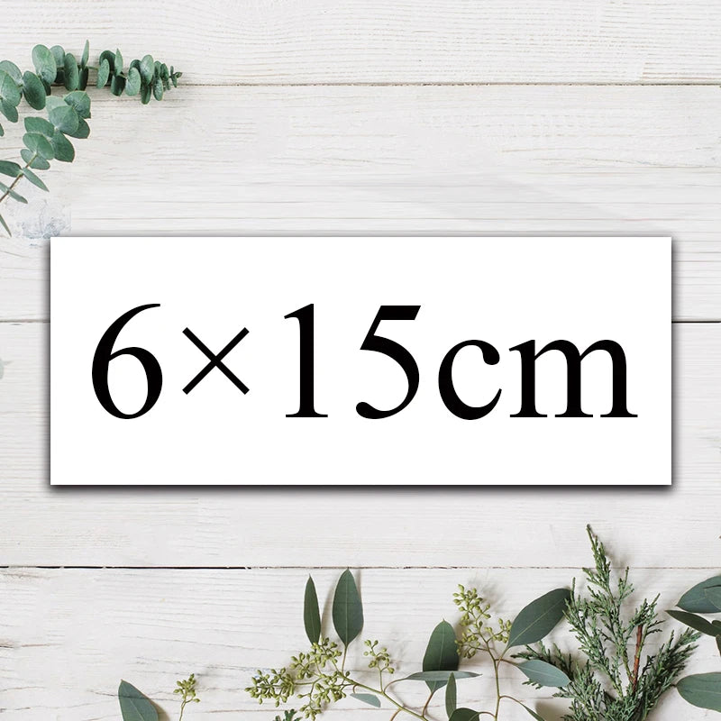 Custom Rectangle Stickers for Weddings, Birthdays, & Events