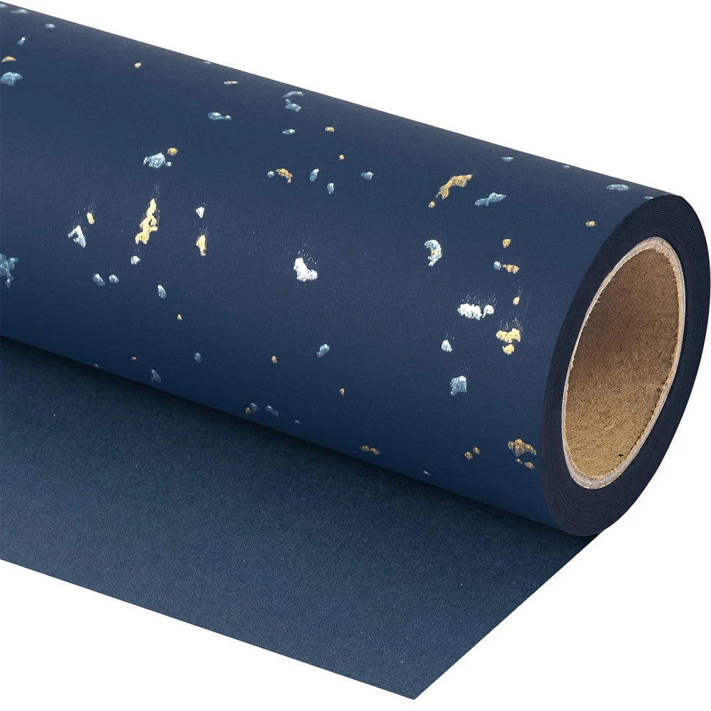 1roll Wrapping Paper Gift Wrapping Paper Gift Floral Wrapping Paper Great for DIY Craft Packaging Christmas Party Gift Box Paper