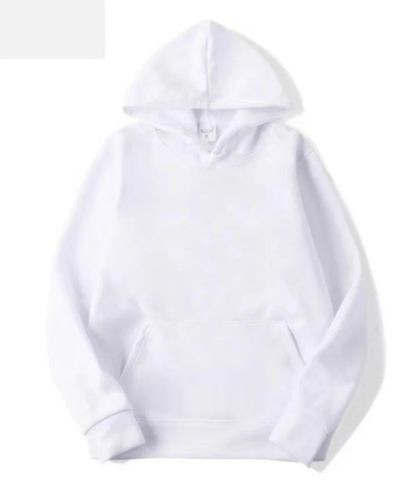 Plain fleece pullover hoodie - view 10