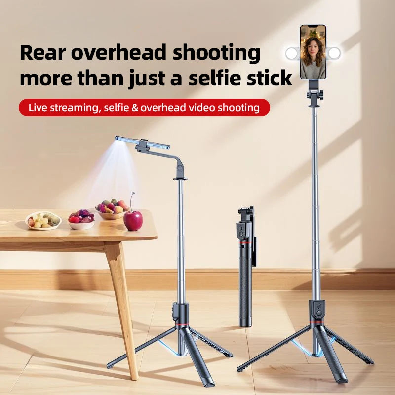 NOHON New Phone Selfie Stick Tripod With Remote Control 360 °Rotation Expandable Selfie Stick for Football Match Video Recording