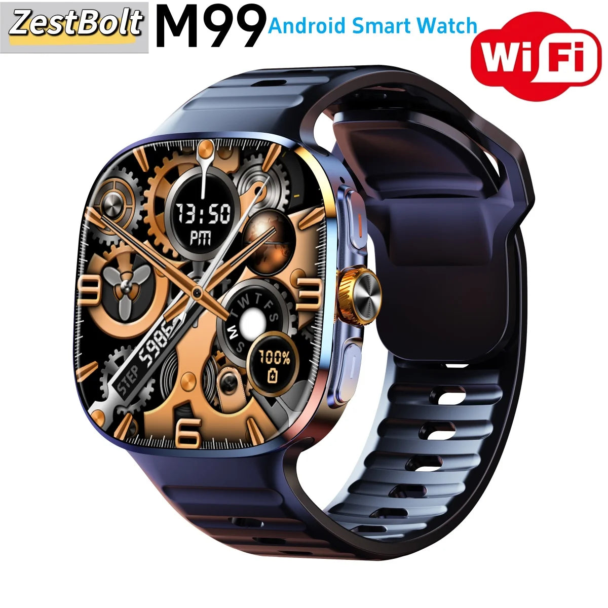 M99 Smartwatch 2.4inch Large Amoled Screen Game 4G/5G LTE Android 10.0 Smart Watch 2100Mah Battery For Men Women Adult Student