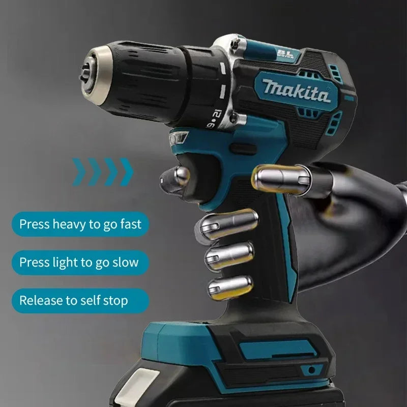 Makita DDF487 10mm Brushless 18V lithium electric rechargeable impact drill large torque screwdriver 1 sold byShop1105318389