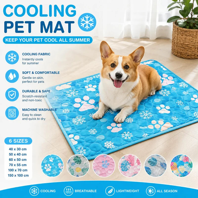 Summer Cooling Pad for Dogs & Cats - Sofa & Floor Ice Mat
