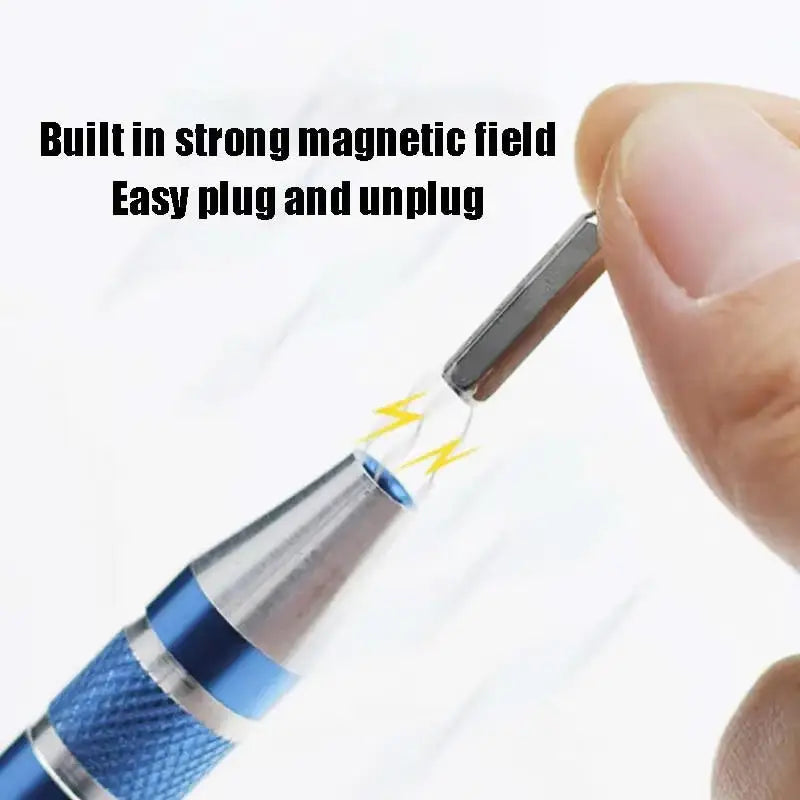 8-in-1 Aluminum Alloy Screwdriver Pen - Changeable Bits For Easy Repairs & Disassembly