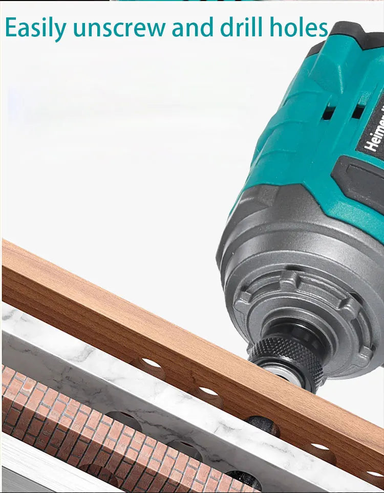 18V 1/4" Electric Rechargeable battery powered brushless cordless impact driver drill screwdriver