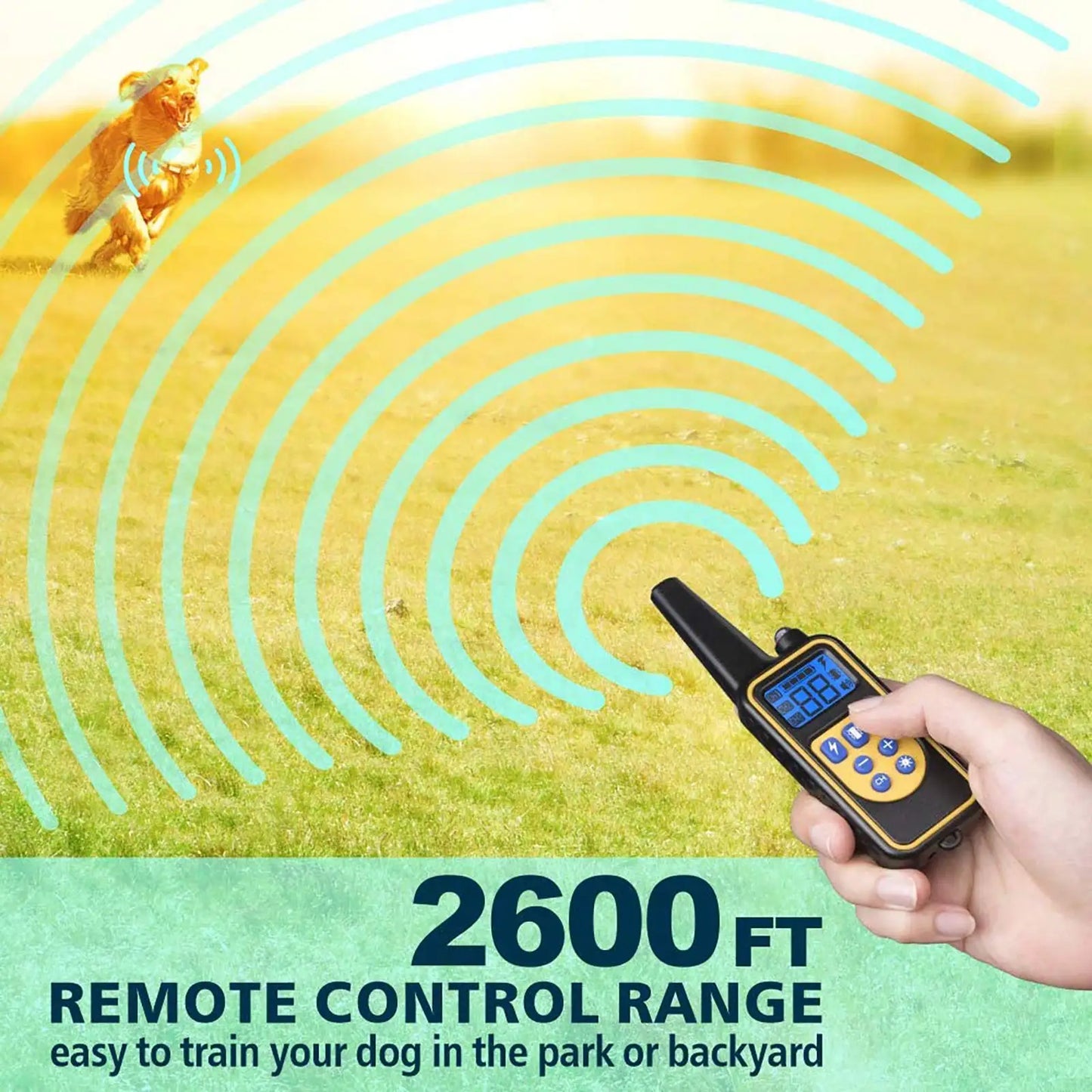 Electric Waterproof Dog Training Collar – Rechargeable Remote Anti-Bark Device | For 1, 2 or 3 Dogs