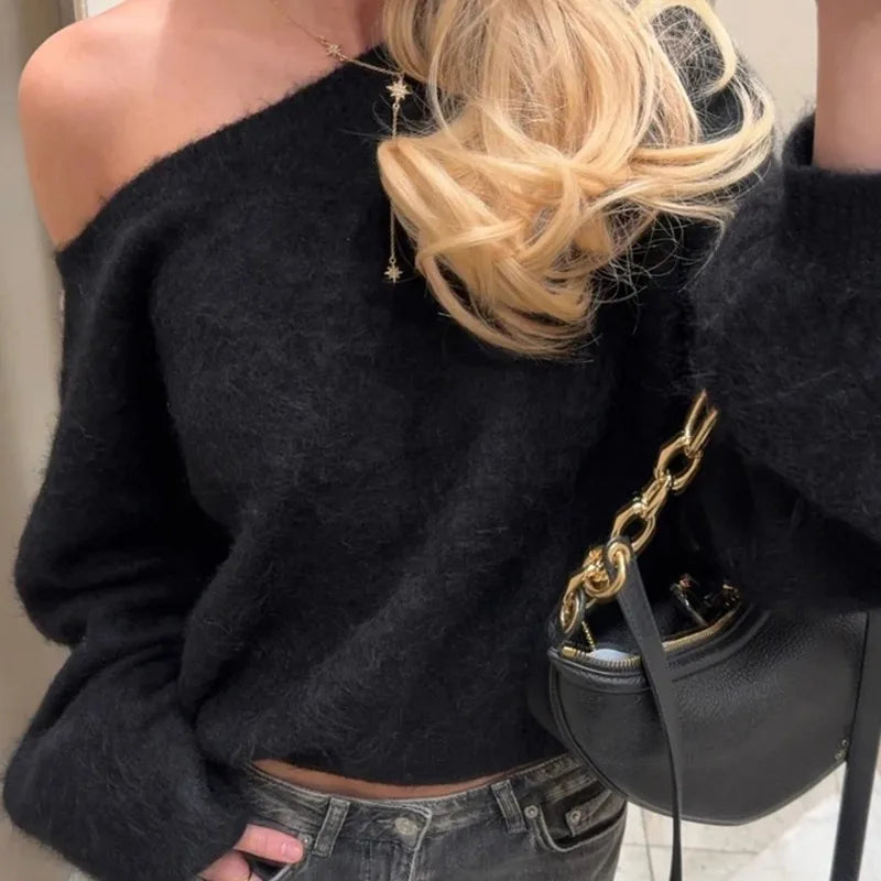 Women's Plush Loose Pullover Sweater
